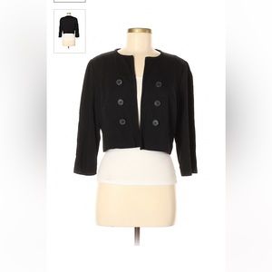 Chico’s Black Cardigan Short Jacket or Shrug, Size 1 (8-10, Medium)